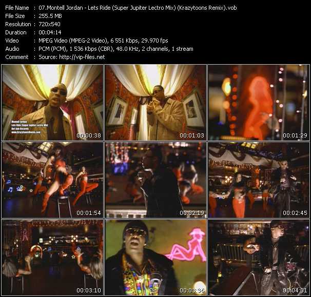 Montell Jordan video ”Let's Ride (Super Jupiter Lectro Mix) (Krazytoons Remix)” from dvd ”Krazytoons Remix VJ Tools Old School Classic Edition Vol.18”