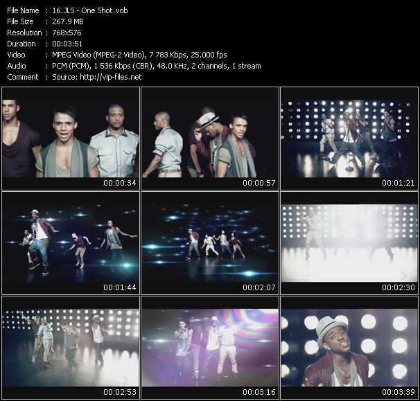 Jls video ”One Shot” from dvd ”MixMash Urban February 2010”