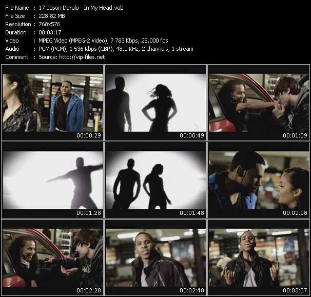 Jason Derulo video ”In My Head” from dvd ”MixMash Urban February 2010”