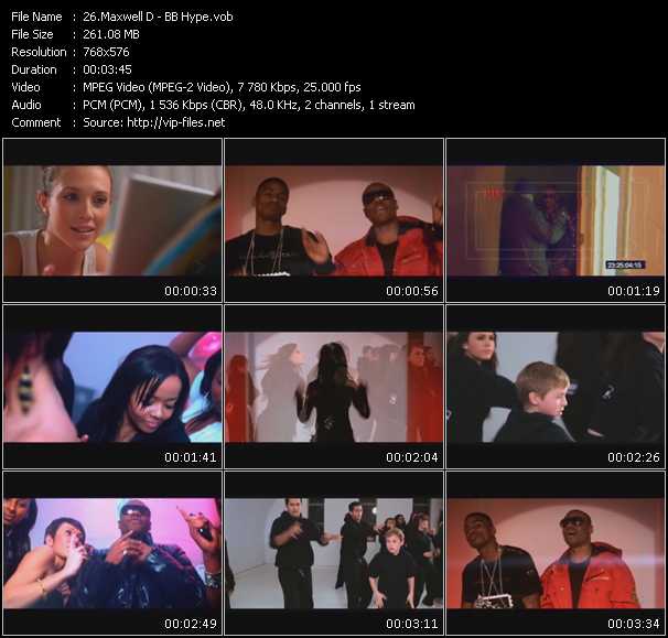 Maxwell D video ”BB Hype” from dvd ”MixMash Urban February 2010”