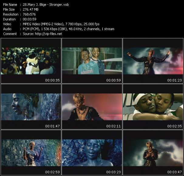 Mary J. Blige video ”Stronger” from dvd ”MixMash Urban February 2010”