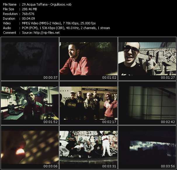 Acqua Toffana video ”Orgullosos” from dvd ”MixMash Urban February 2010”