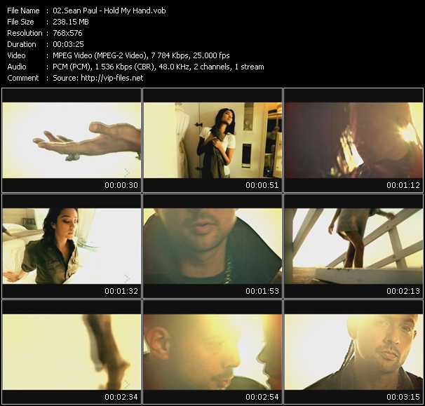 Sean Paul video ”Hold My Hand” from dvd ”MixMash Urban March 2010”