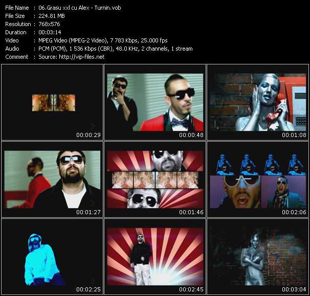 Grasu XXL Feat. Alex Velea video ”Turnin'” from dvd ”MixMash Urban March 2010”