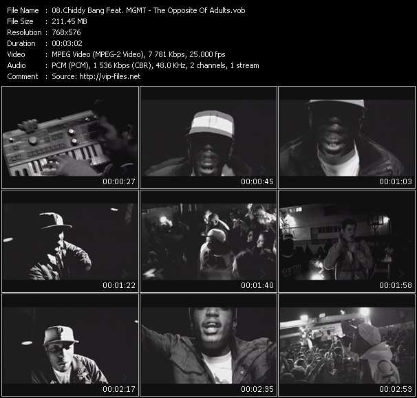 Chiddy Bang Feat. Mgmt video ”The Opposite Of Adults” from dvd ”MixMash Urban March 2010”