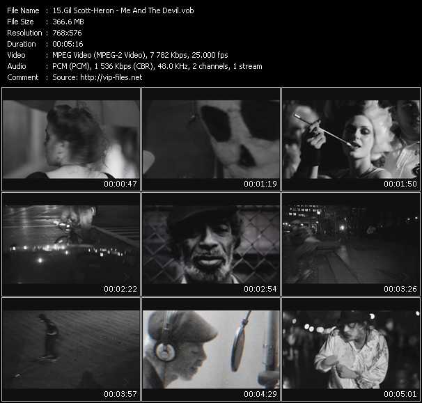Gil Scott-Heron video ”Me And The Devil” from dvd ”MixMash Urban March 2010”