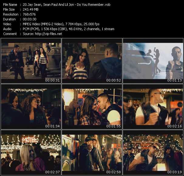 Jay Sean, Sean Paul And Lil' Jon video ”Do You Remember” from dvd ”MixMash Urban March 2010”