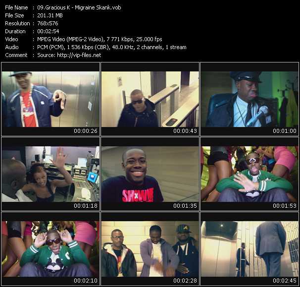 Gracious K video ”Migraine Skank” from dvd ”MixMash Urban October 2009”