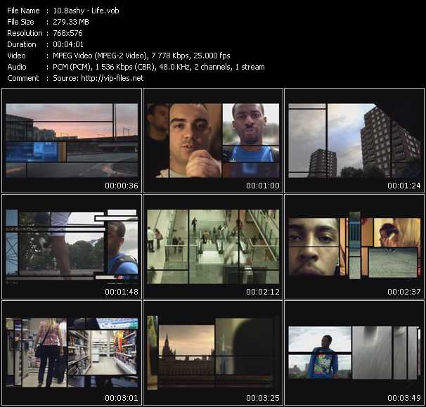 Bashy video ”Life” from dvd ”MixMash Urban October 2009”