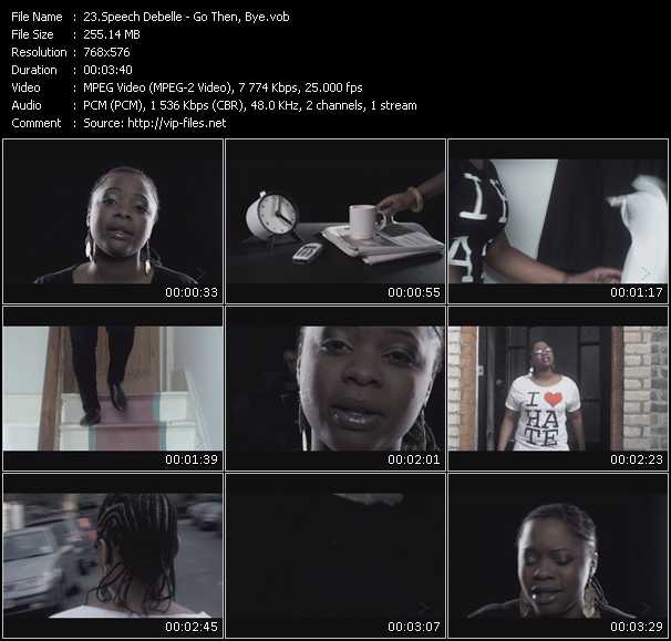 Speech Debelle video ”Go Then, Bye” from dvd ”MixMash Urban October 2009”