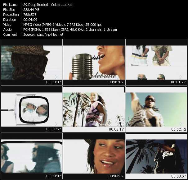 Deep Rooted video ”Celebrate” from dvd ”MixMash Urban October 2009”