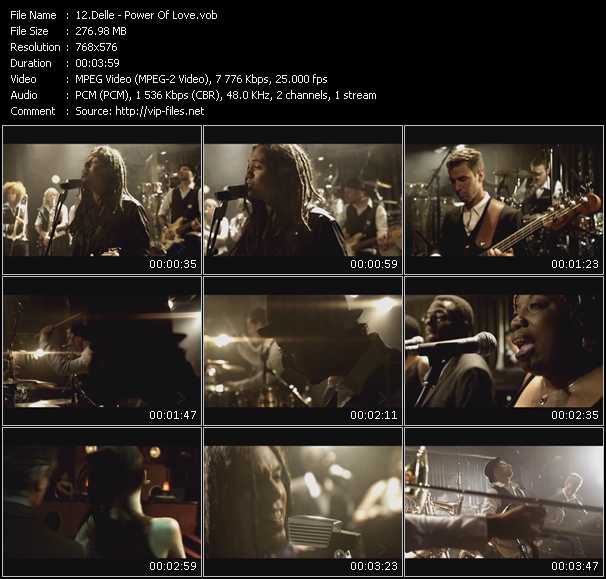 Delle video ”Power Of Love” from dvd ”MixMash Urban November 2009”