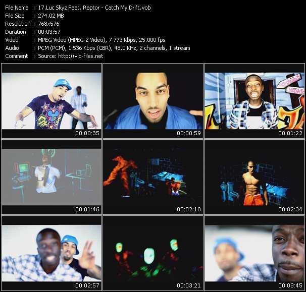 Luc Skyz Feat. Raptor video ”Catch My Drift” from dvd ”MixMash Urban November 2009”