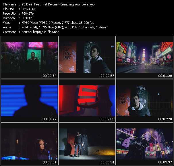 Darin Feat. Kat DeLuna video ”Breathing Your Love” from dvd ”MixMash Urban November 2009”