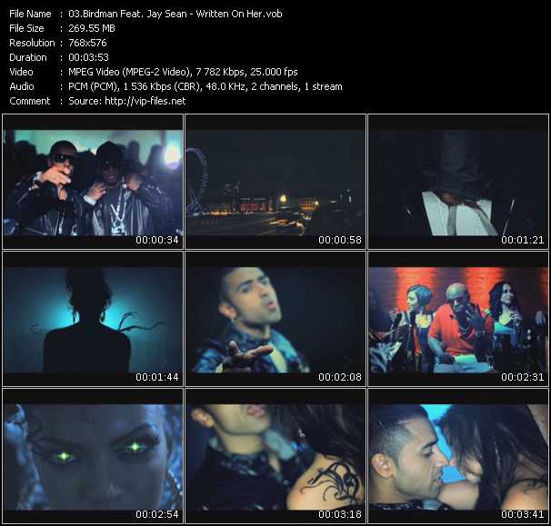 Birdman Feat. Jay Sean video ”Written On Her” from dvd ”MixMash Urban December 2009”