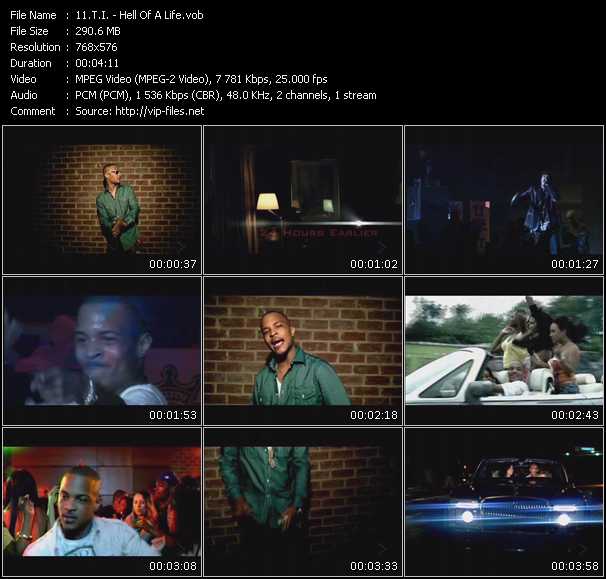 T.I. video ”Hell Of A Life” from dvd ”MixMash Urban December 2009”