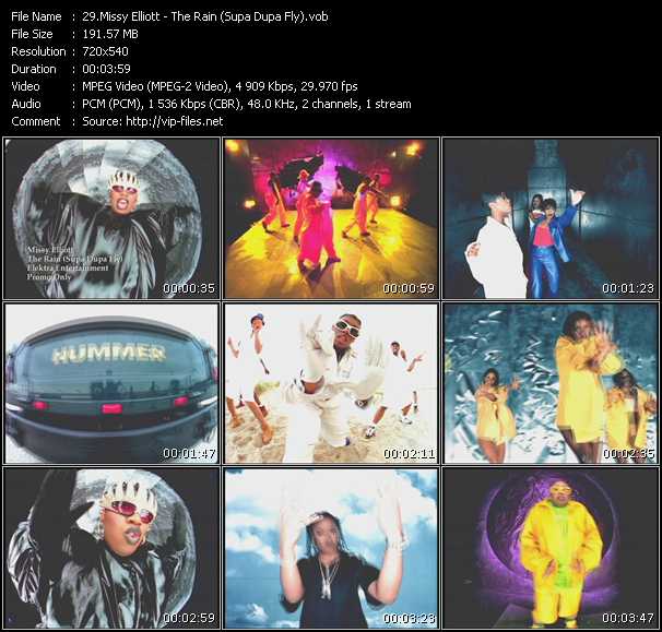 Missy Elliott video ”The Rain (Supa Dupa Fly)” from dvd ”Hot Video Classics Best Of 1997 Vol.2”