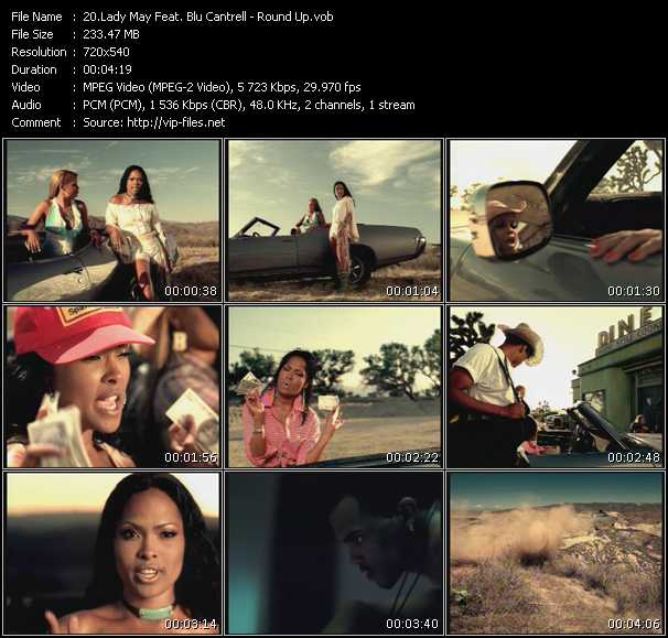Lady May Feat. Blu Cantrell video ”Round Up” from dvd ”Canada Hot Video July 2002”