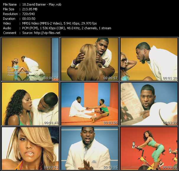 David Banner video ”Play” from dvd ”Canada Hot Video September 2005”