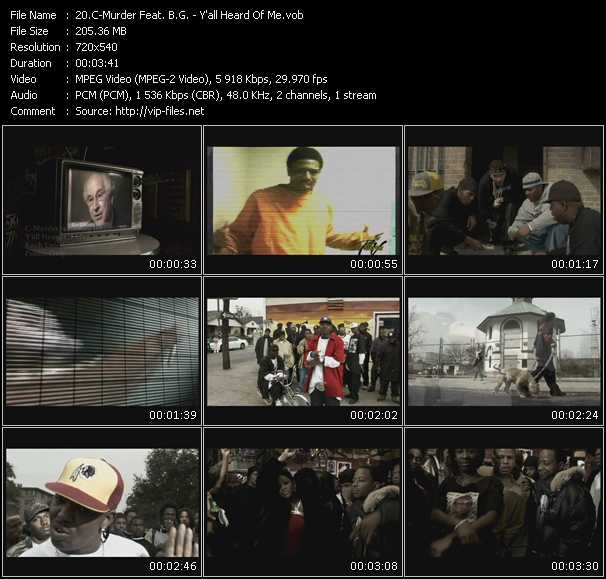 C-Murder Feat. B.G. video ”Y'all Heard Of Me” from dvd ”Canada Hot Video September 2005”