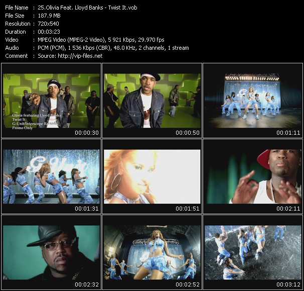 Olivia Feat. Lloyd Banks video ”Twist It” from dvd ”Canada Hot Video September 2005”