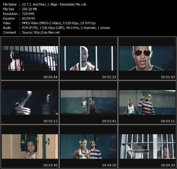 T.I. And Mary J. Blige video ”Remember Me” from dvd ”Canada Hot Video November 2009”