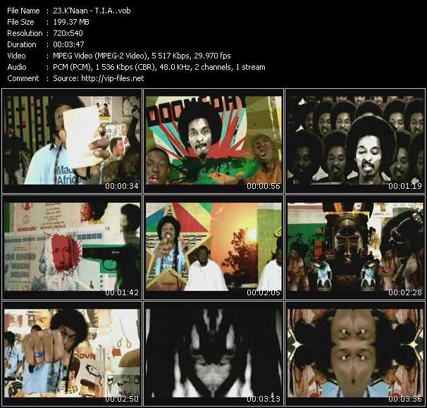 K'Naan video ”T.I.A.” from dvd ”Canada Hot Video November 2009”