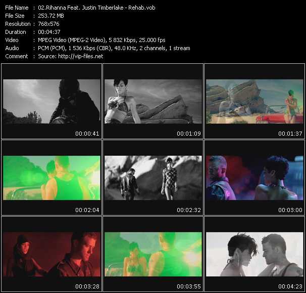 Rihanna Feat. Justin Timberlake video ”Rehab” from dvd ”UK Chart Video December 2008”