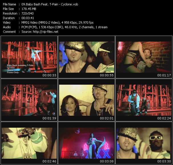 Baby Bash Feat. T-Pain video ”Cyclone” from dvd ”Express Video January 2008 Week 1”