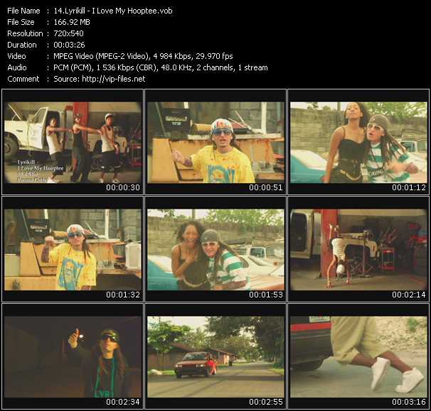 Lyrikill video ”I Love My Hooptee” from dvd ”Express Video January 2008 Week 1”