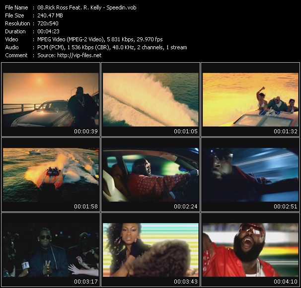 Rick Ross Feat. R. Kelly video ”Speedin” from dvd ”Express Video January 2008 Week 4”
