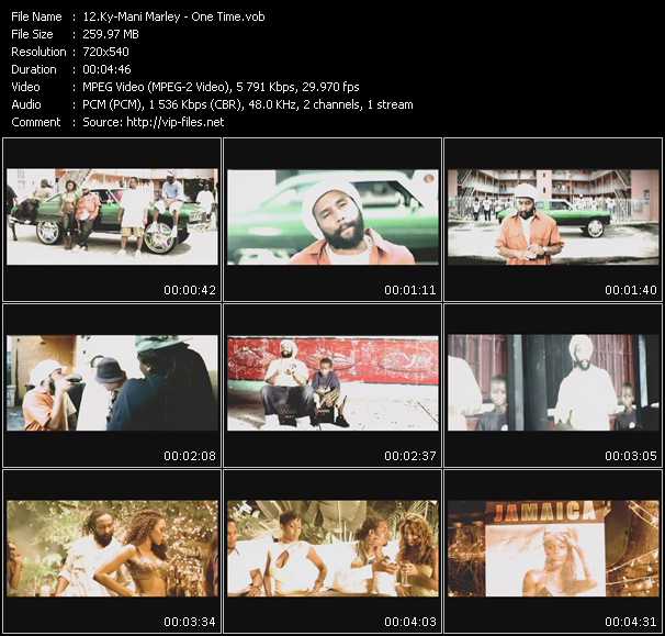 Ky-Mani Marley video ”One Time” from dvd ”Express Video January 2008 Week 4”