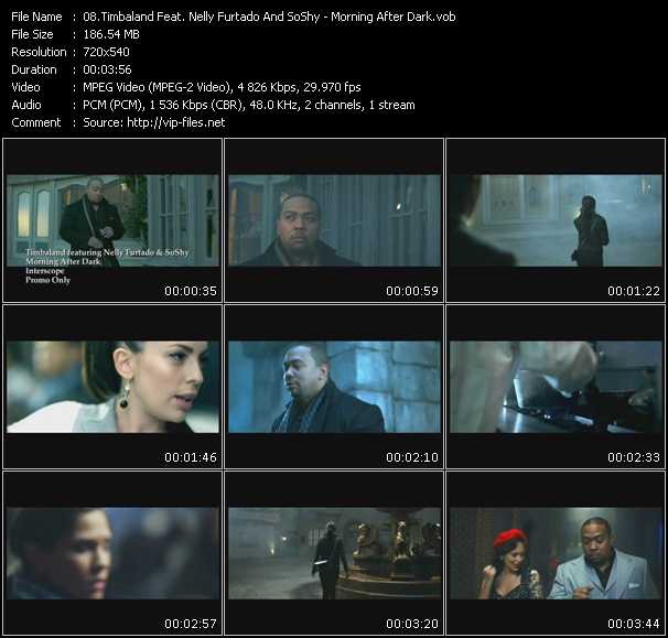 Timbaland Feat. Nelly Furtado And SoShy video ”Morning After Dark” from dvd ”Express Video January 2010 Week 1”