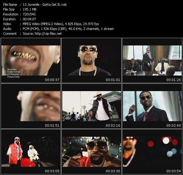 Juvenile video ”Gotta Get It” from dvd ”Express Video January 2010 Week 1”