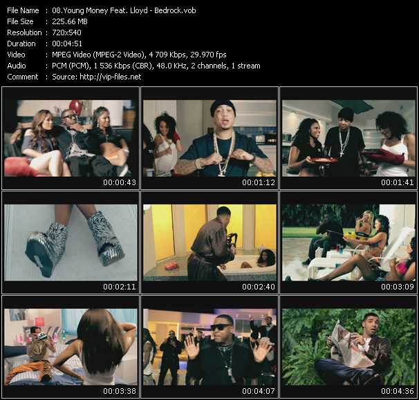Young Money Feat. Lloyd video ”Bedrock” from dvd ”Express Video January 2010 Week 2”
