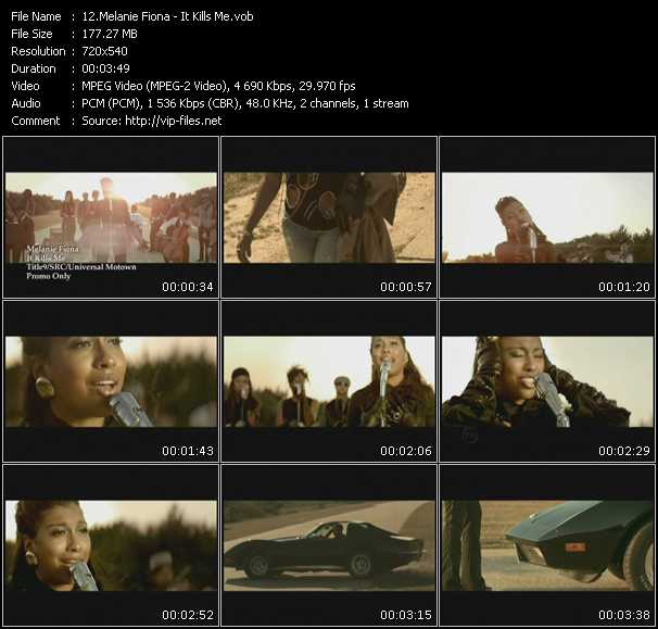 Melanie Fiona video ”It Kills Me” from dvd ”Express Video January 2010 Week 2”