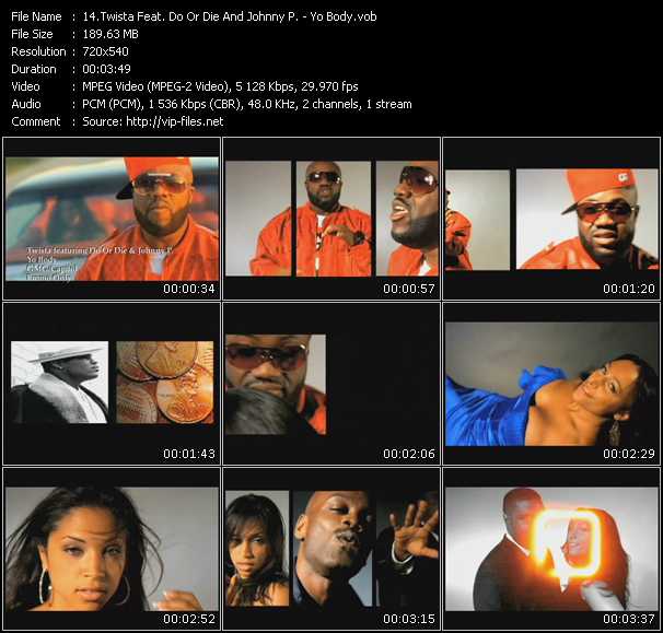Twista Feat. Do Or Die And Johnny P. video ”Yo Body” from dvd ”Express Video January 2010 Week 3”