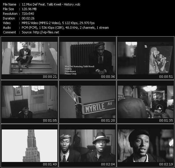 Mos Def Feat. Talib Kweli video ”History” from dvd ”Express Video January 2010 Week 4”