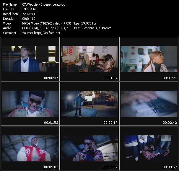 Webbie video ”Independent” from dvd ”Express Video February 2008 Week 2”