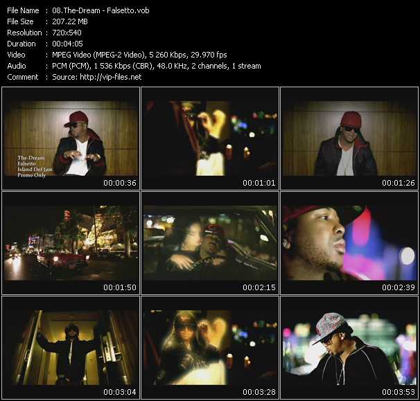 The-Dream video ”Falsetto” from dvd ”Express Video February 2008 Week 3”