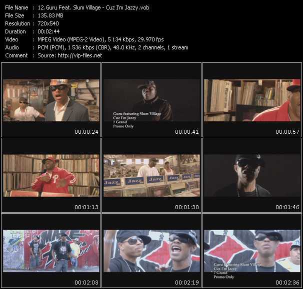 Guru Feat. Slum Village video ”Cuz I'm Jazzy” from dvd ”Express Video February 2008 Week 3”