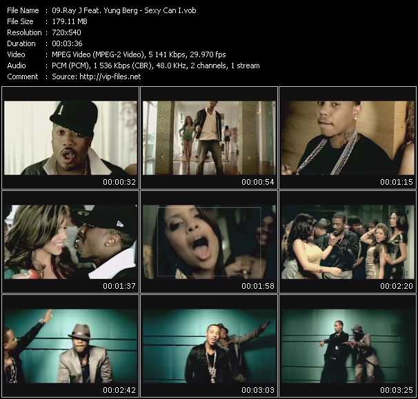 Ray J Feat. Yung Berg video ”Sexy Can I” from dvd ”Express Video February 2008 Week 4”