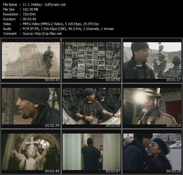 J. Holiday video ”Suffocate” from dvd ”Express Video February 2008 Week 4”