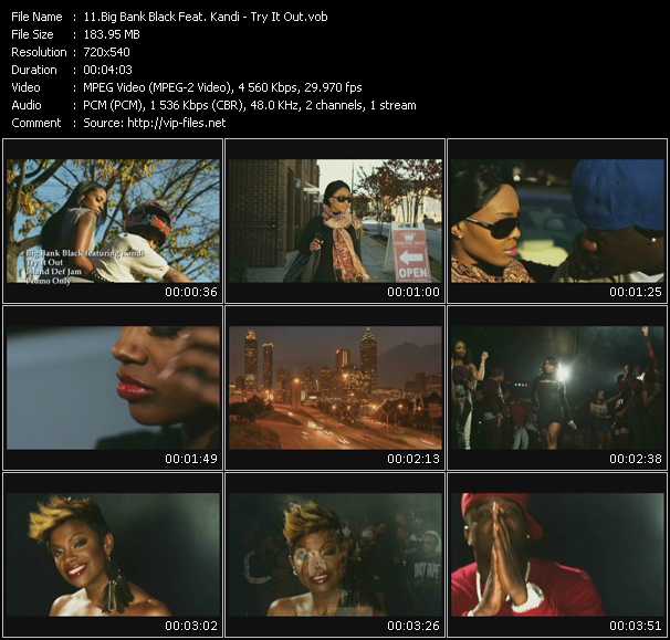 Big Bank Black Feat. Kandi video ”Try It Out” from dvd ”Express Video February 2010 Week 2”