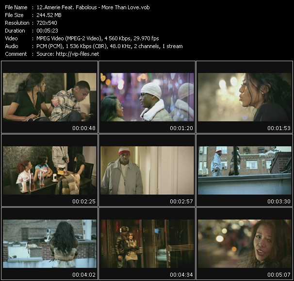 Amerie Feat. Fabolous video ”More Than Love” from dvd ”Express Video February 2010 Week 2”