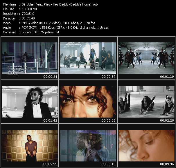 Usher Feat. Plies video ”Hey Daddy (Daddy's Home)” from dvd ”Express Video February 2010 Week 4”