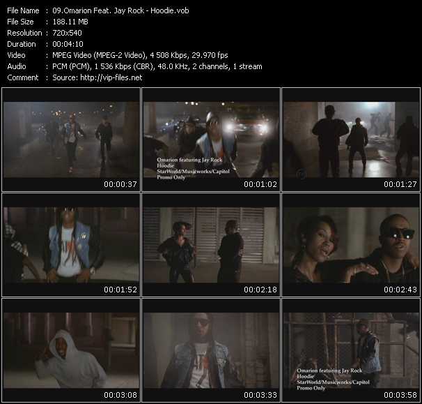 Omarion Feat. Jay Rock video ”Hoodie” from dvd ”Express Video March 2010 Week 1”