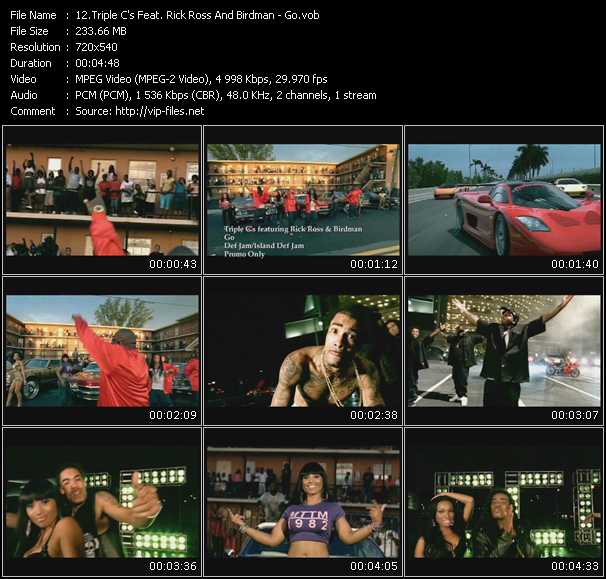 Triple C's Feat. Rick Ross And Birdman video ”Go” from dvd ”Express Video November 2009 Week 2”