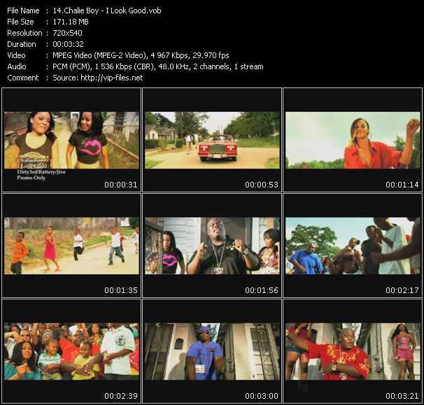Chalie Boy video ”I Look Good” from dvd ”Express Video November 2009 Week 3”
