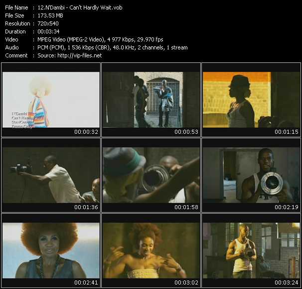 N'Dambi video ”Can't Hardly Wait” from dvd ”Express Video November 2009 Week 4”